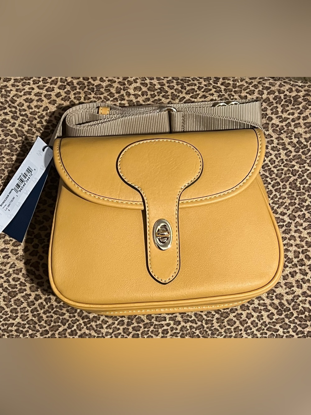 Dooney & Bourke Honey Leather Crossbody Bag NWT